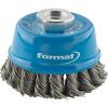 Cup brush steel M14 knotted 65x0.35mm